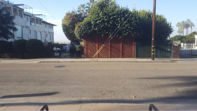 Leaving the hotel from the first floor