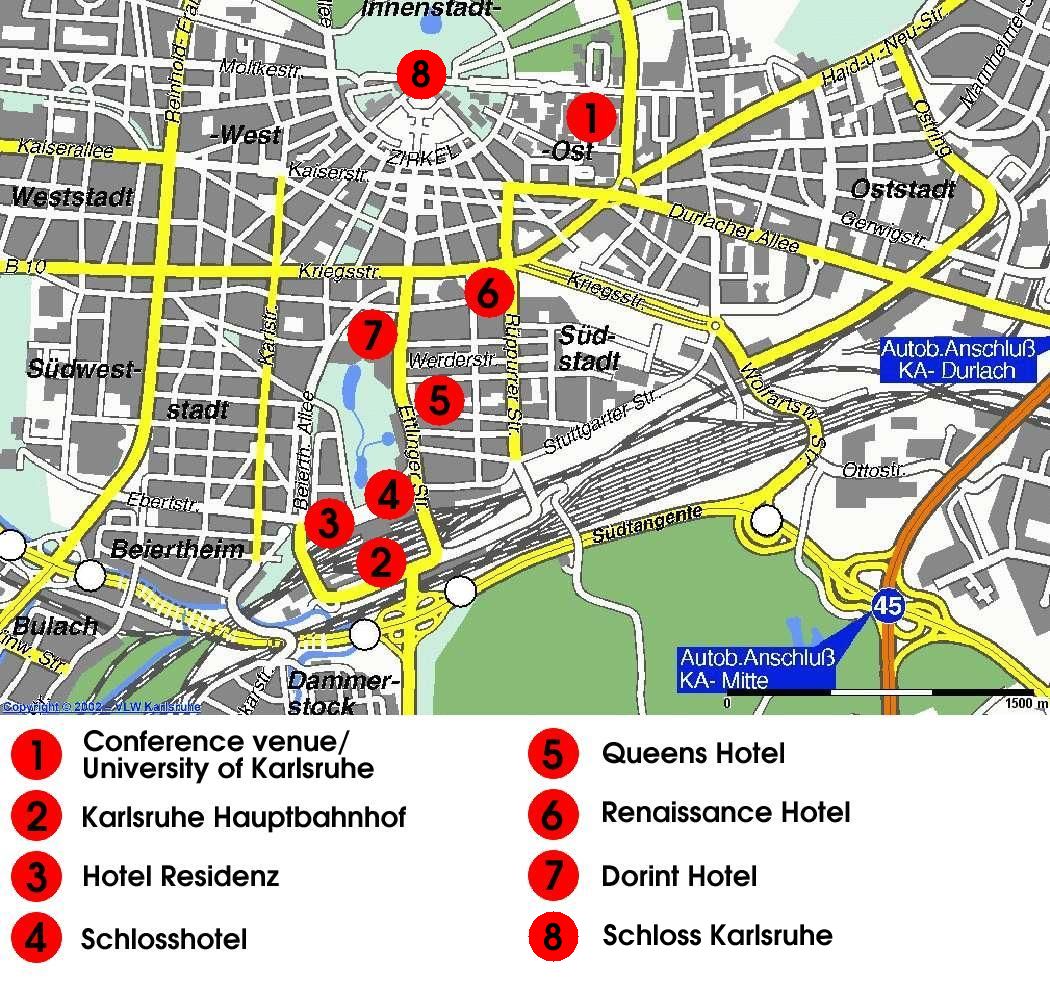 Map of Karlsruhe